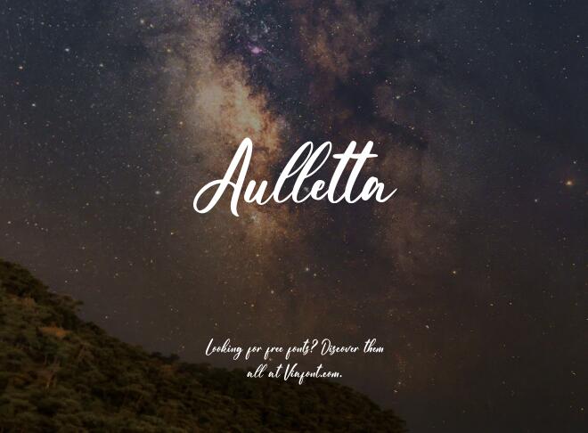 Aulletta Font