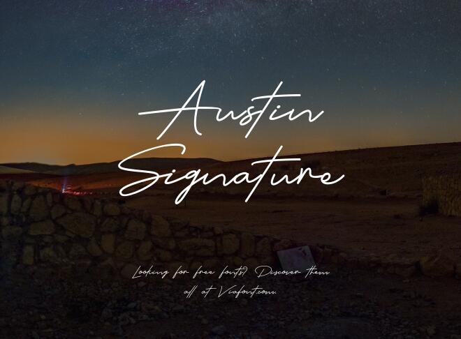 Austin Signature Font