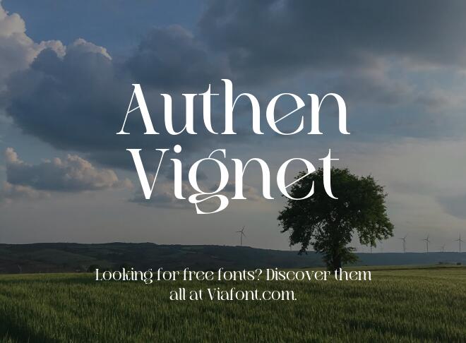 Authen Vignet Font