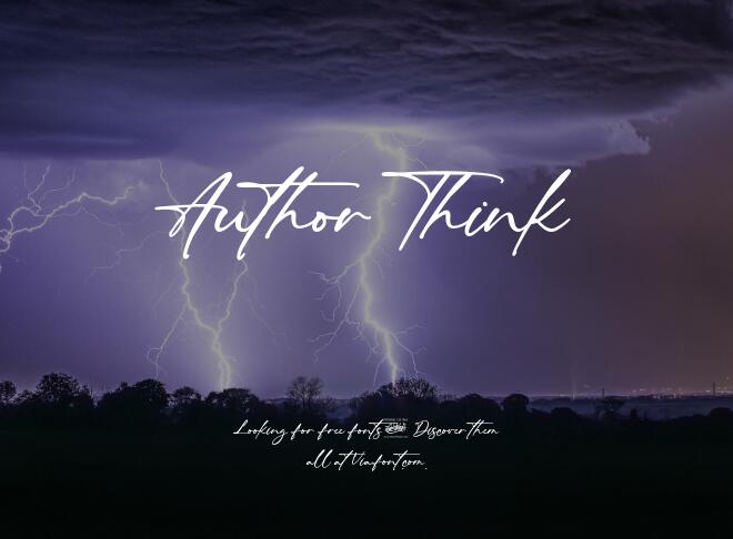 Author Think Font