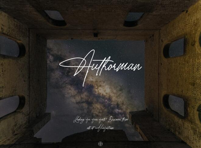Authorman Font