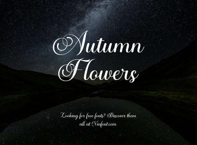 Autumn Flowers Font