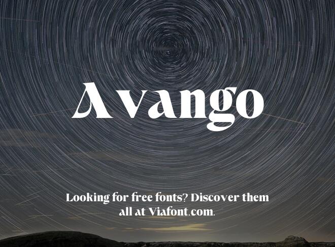 Avango Font