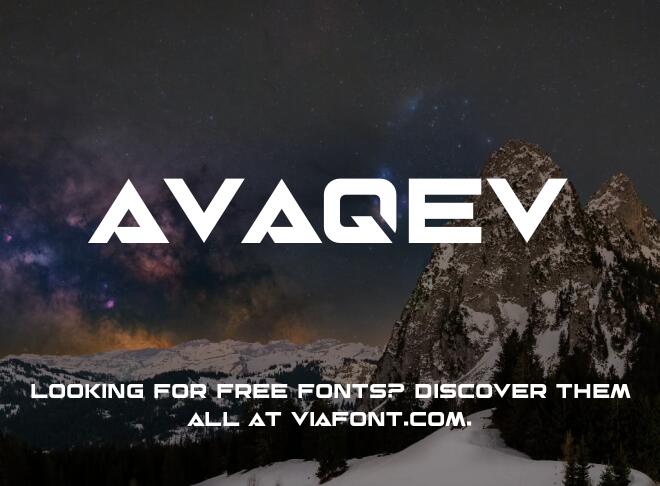 Avaqev Font