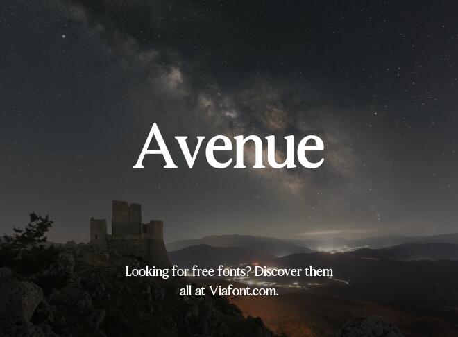 Avenue Font
