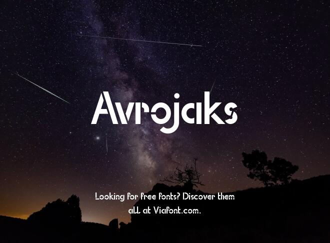 Avrojaks Font