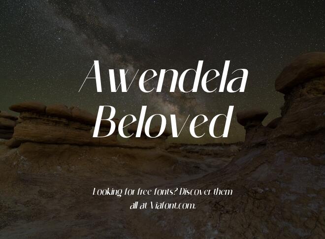Awendela Beloved Font