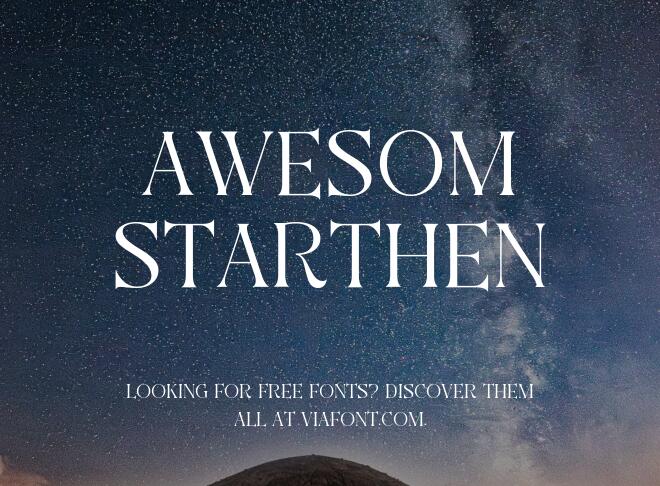 Awesom Starthen Font