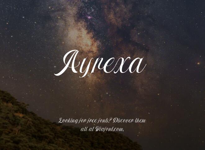 Ayrexa Font