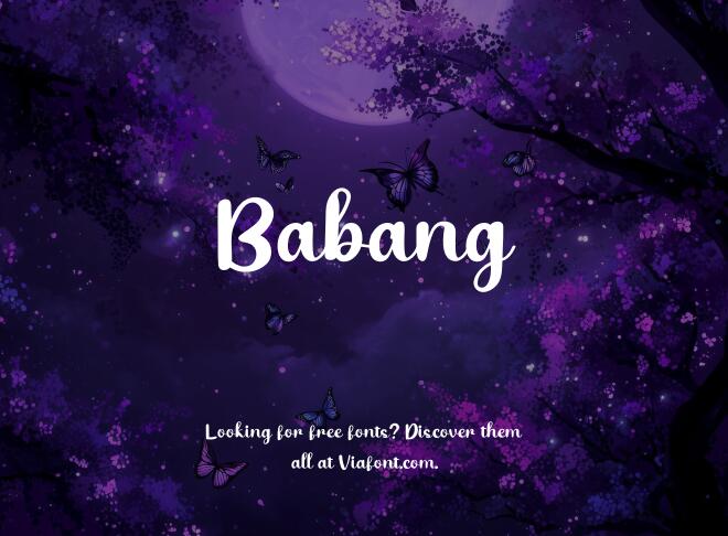 Babang Font