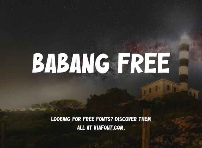 Babang Free Font