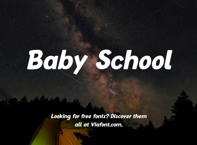 Baby School Font