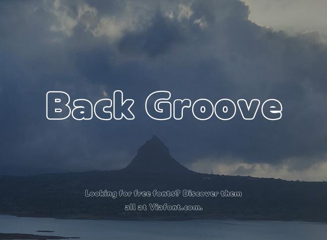 Back Groove Font