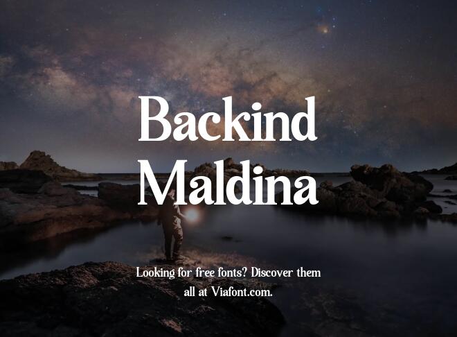 Backind Maldina Font