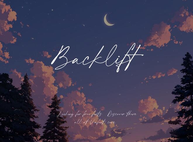 Backlift Font