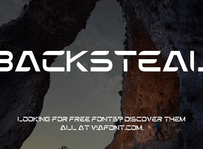 Backsteal Font
