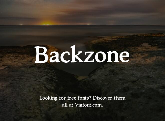 Backzone Font