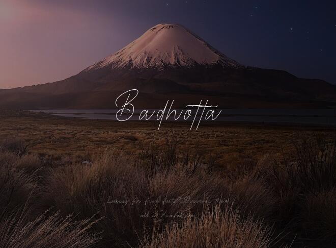 Badhotta Font