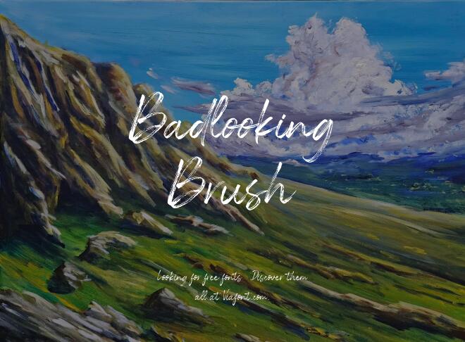 Badlooking Brush Font