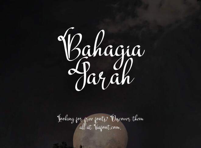 Bahagia Jarah Font