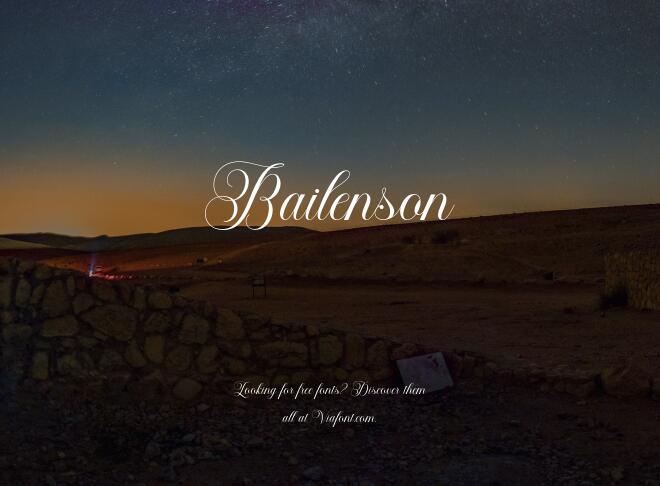 Bailenson Font