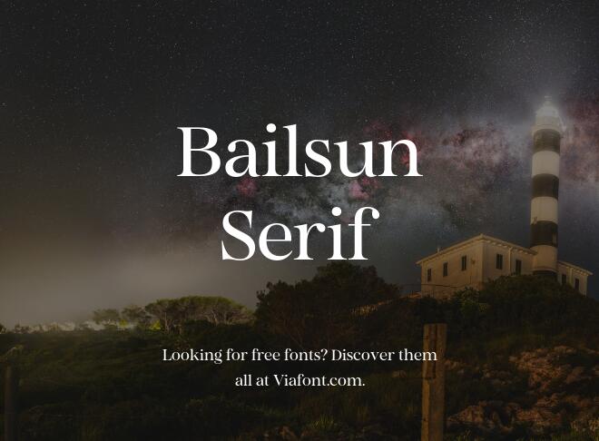 Bailsun Serif Font