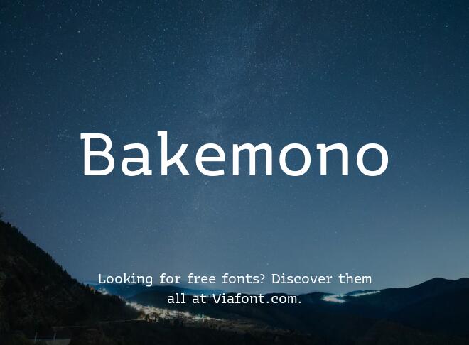 Bakemono Font