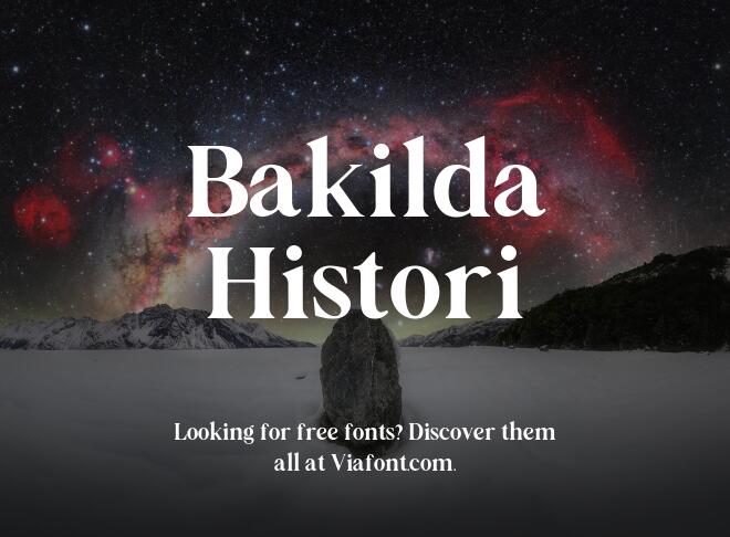 Bakilda Histori Font