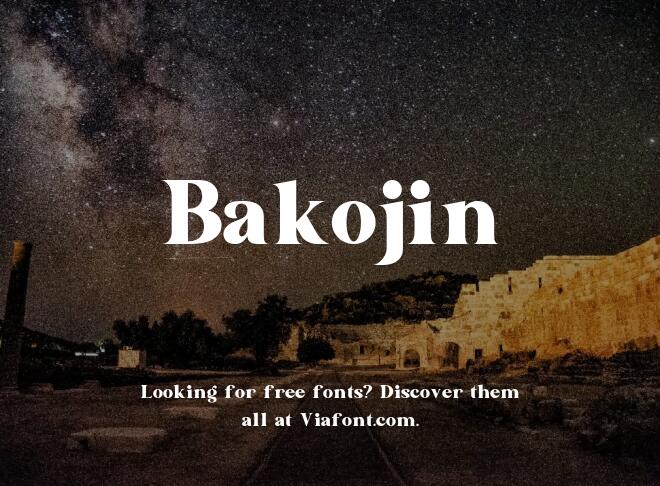 Bakojin Font