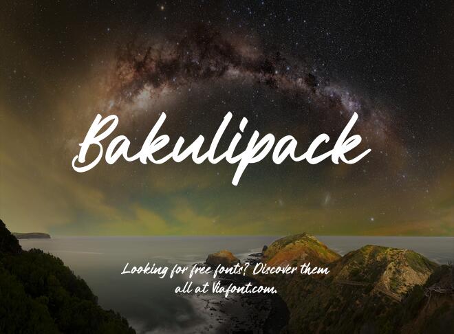 Bakulipack Font