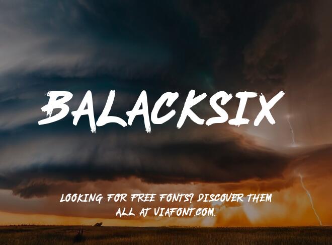 Balacksix Font
