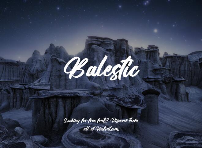 Balestic Font