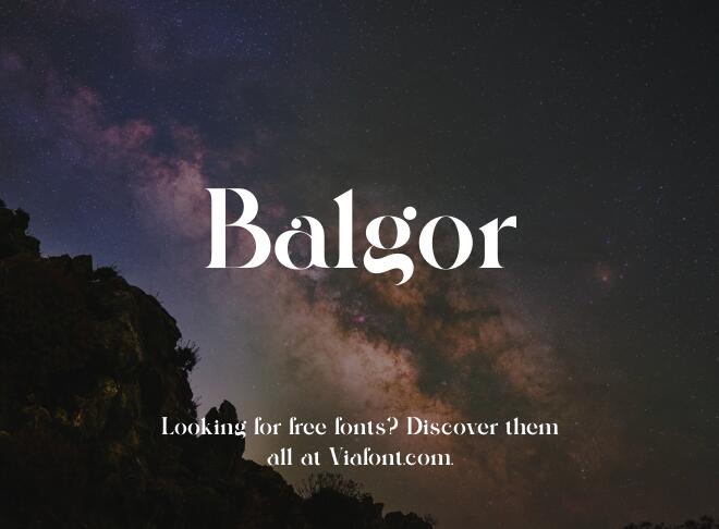 Balgor Font