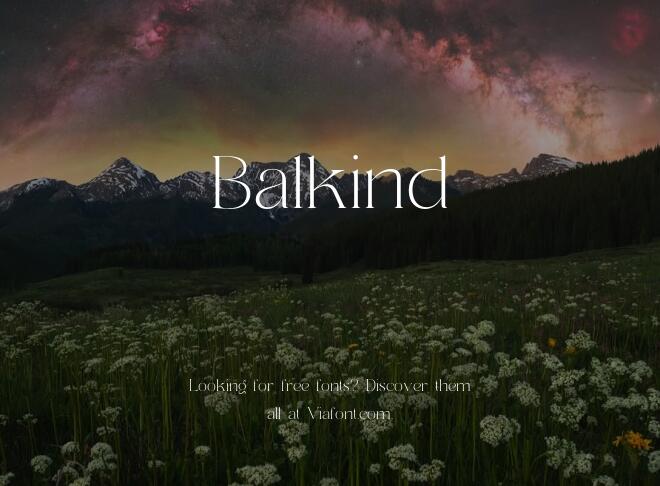 Balkind Font