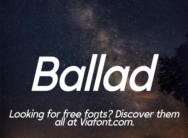 Ballad Font