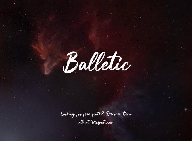 Balletic Font