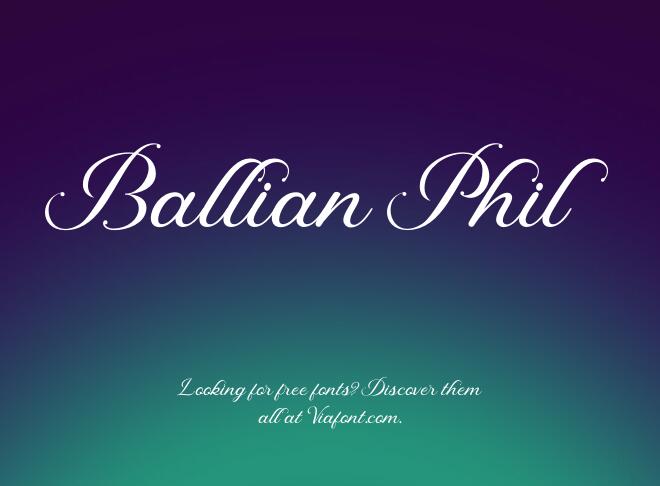 Ballian Phil Font
