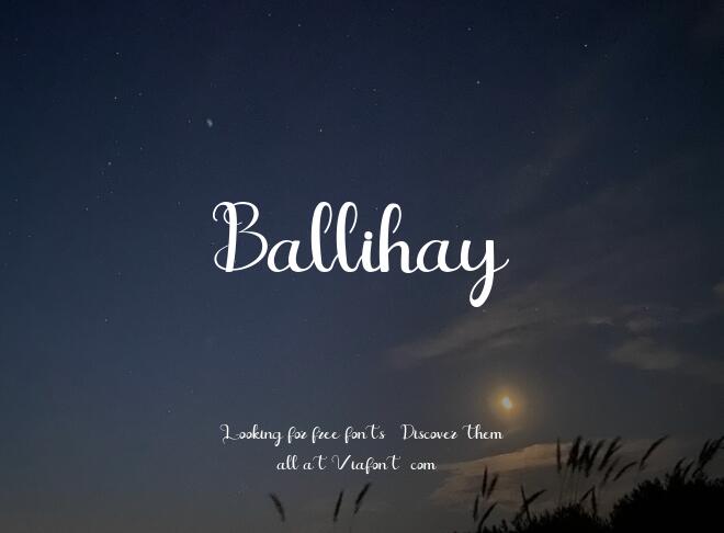 Ballihay Font
