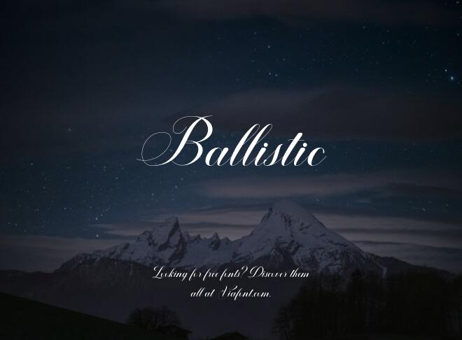 Ballistic Font