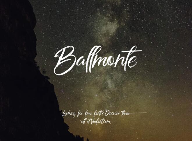Ballmonte Font