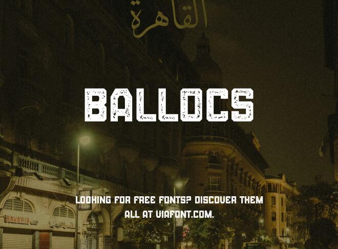 Ballocs Font