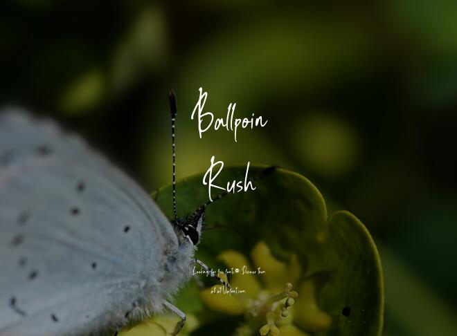 Ballpoin Rush Font