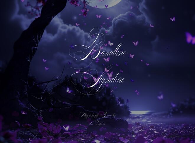 Banalline Signature Font