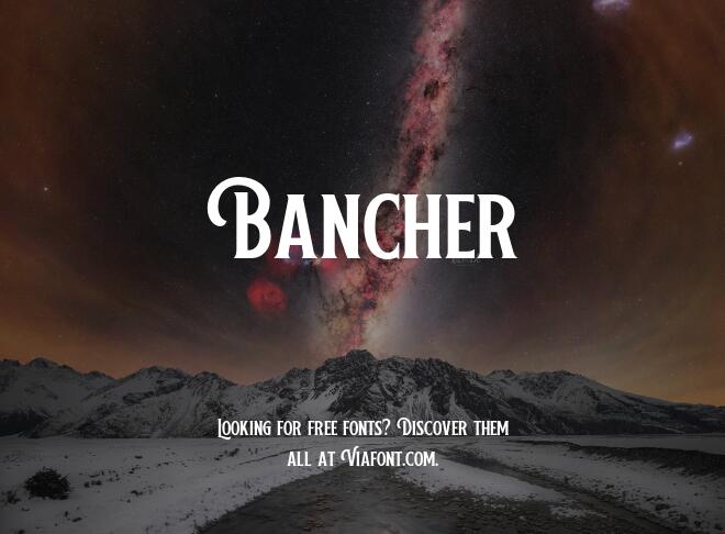 Bancher Font