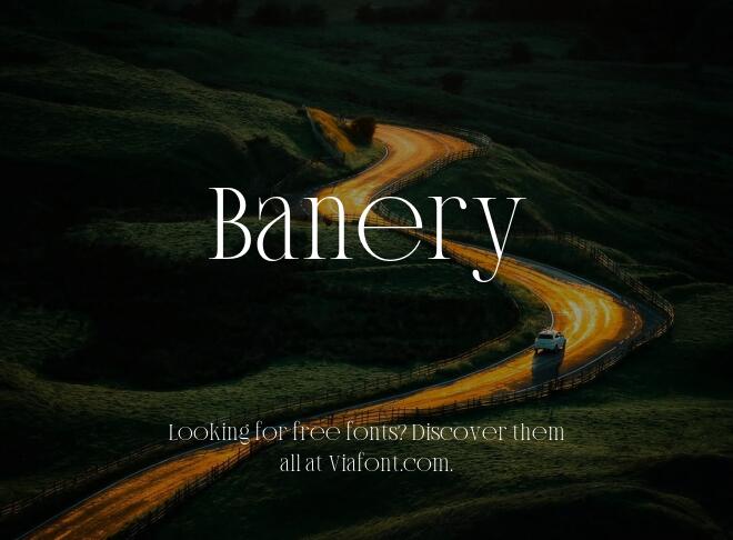 Banery Font