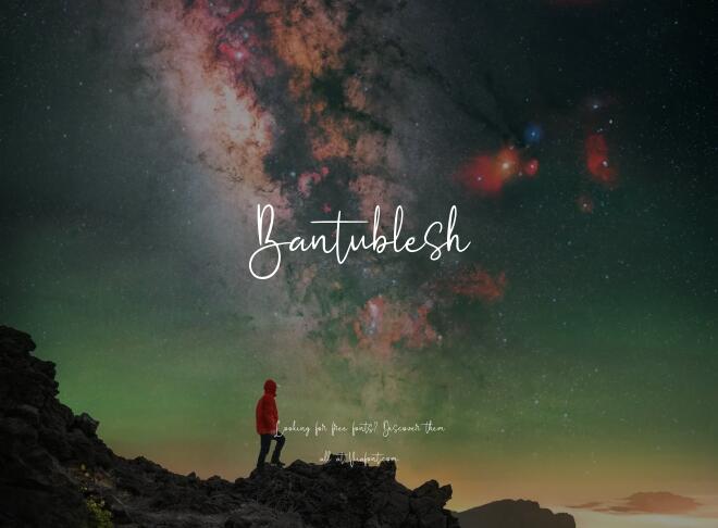 Bantublesh Font