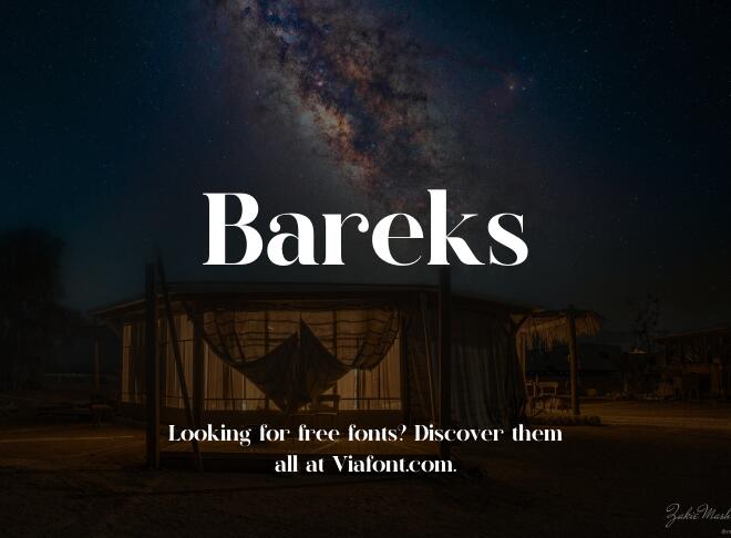 Bareks Font