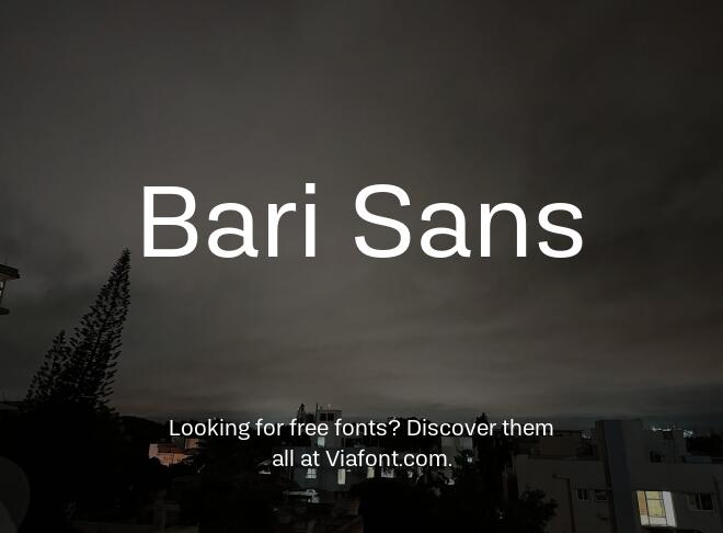 Bari Sans Font