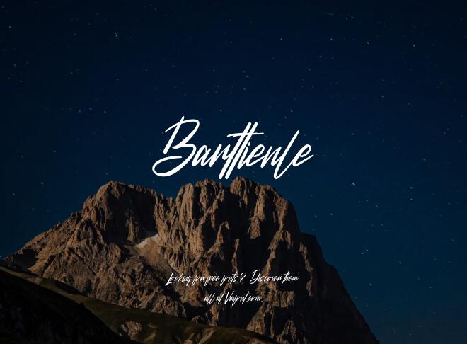 Barttienle Font
