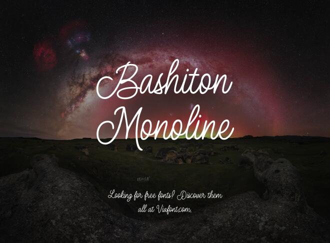 Bashiton Monoline Font